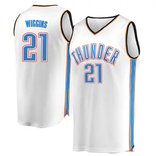 Men's Aaron Wiggins Oklahoma City Thunder White Replica Jersey - Association Edition - Fast Break