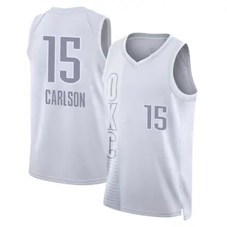 Men's Branden Carlson Oklahoma City Thunder White 2021/22 City Edition Jersey - Swingman