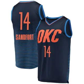Men's Payton Sandfort Oklahoma City Thunder Navy Replica Jersey - Statement Edition - Fast Break