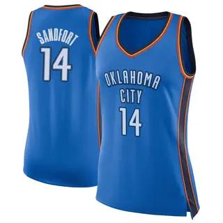 Women's Payton Sandfort Oklahoma City Thunder Blue Jersey - Icon Edition - Swingman