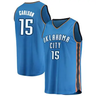 Youth Branden Carlson Oklahoma City Thunder Blue Replica Jersey - Icon Edition - Fast Break
