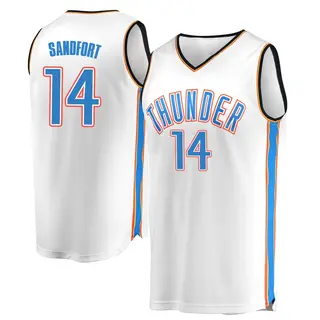 Youth Payton Sandfort Oklahoma City Thunder White Replica Jersey - Association Edition - Fast Break