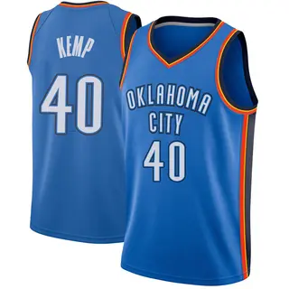 Youth Shawn Kemp Oklahoma City Thunder Blue Jersey - Icon Edition - Swingman